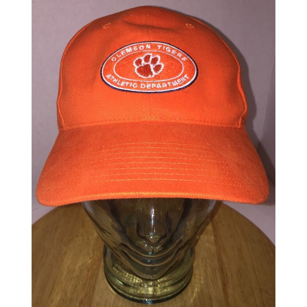 CLEMSON TIGERS Athletic Department Hat Cap Twins Enterprise Orange Paw Logo